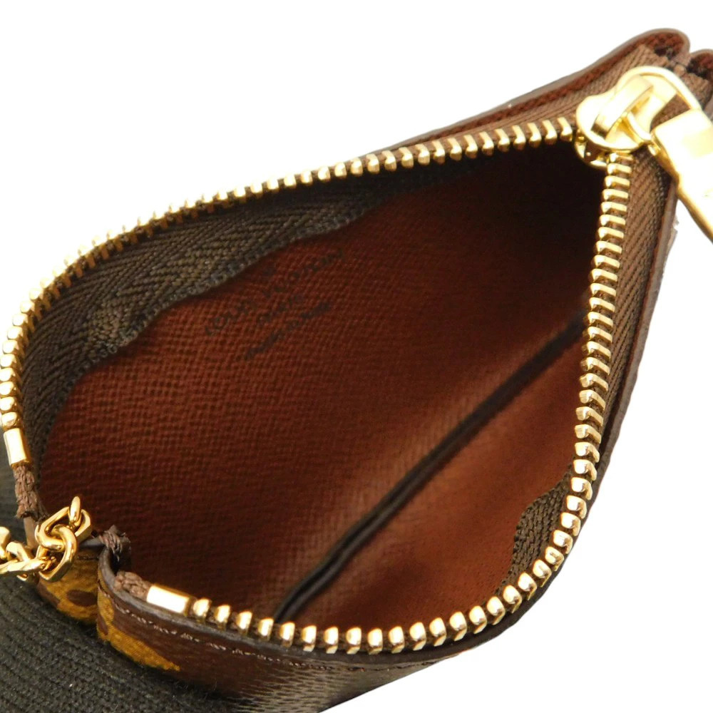 LOUIS VUITTON Pochette Key Case Wallet Card Monogram Brown